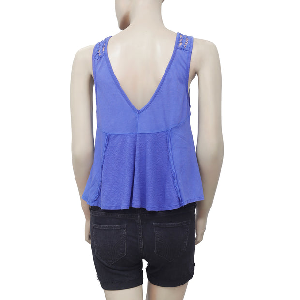 Free People Lolita Crochet Tank Crop Top S