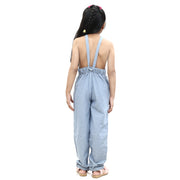 White Chocolate Kids Girls Chambray Jumpsuit Romper 6-7 Years