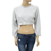 Free People Jade Pullover Sweatshirt Cropped Top XS