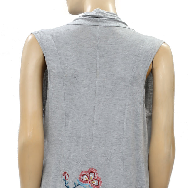 Caite Anthropologie Kiara Embroidered Top