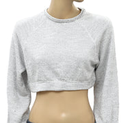 Free People Jade Pullover Sweatshirt Cropped Top XS