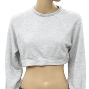 Free People Jade Pullover Sweatshirt Cropped Top XS