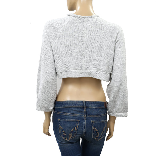 Free People Jade Pullover Sweatshirt Cropped Top XS