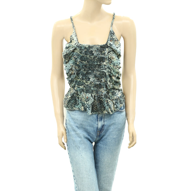 Isabel Marant Printed Tank Blouse Top S