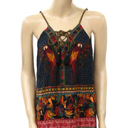 Farm Rio Anthropologie Patch Beauty Mini Dress