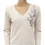 Chaps Sequin Embellished Blouse Top M