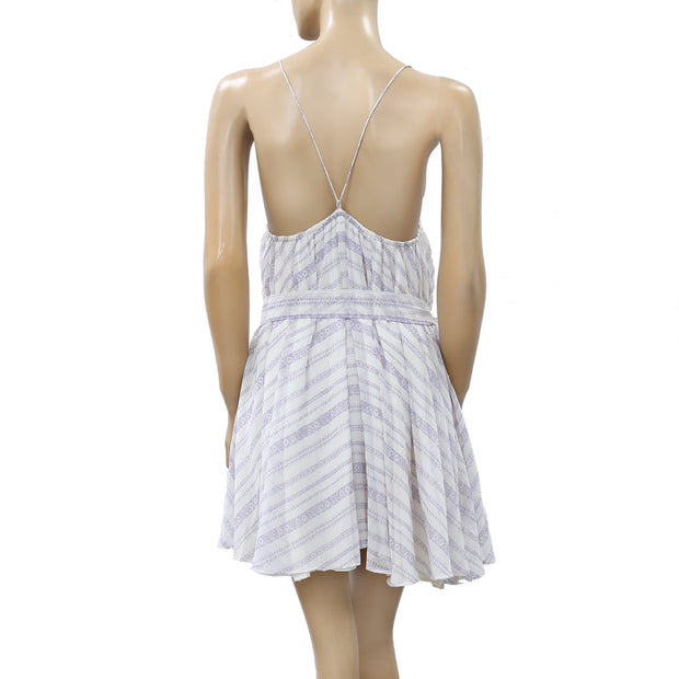 Free People Printed Mini Dress XS