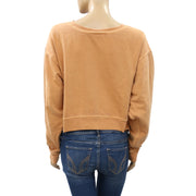 Free People Orange Pullover Top S
