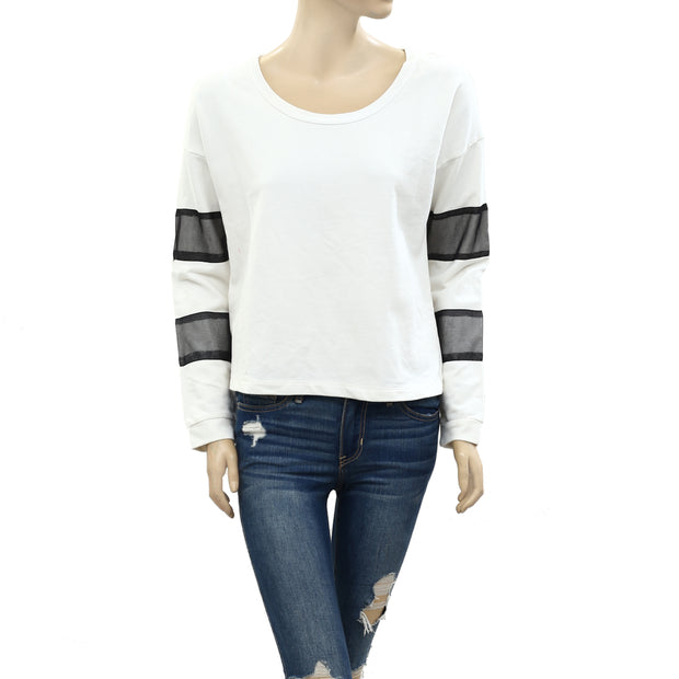 Free People Solid Blouse Top S