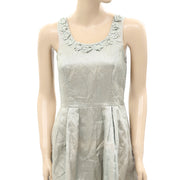 Twin Set Simona Barbieri Italy Floral Patchwork Shimmer Mini Dress XS