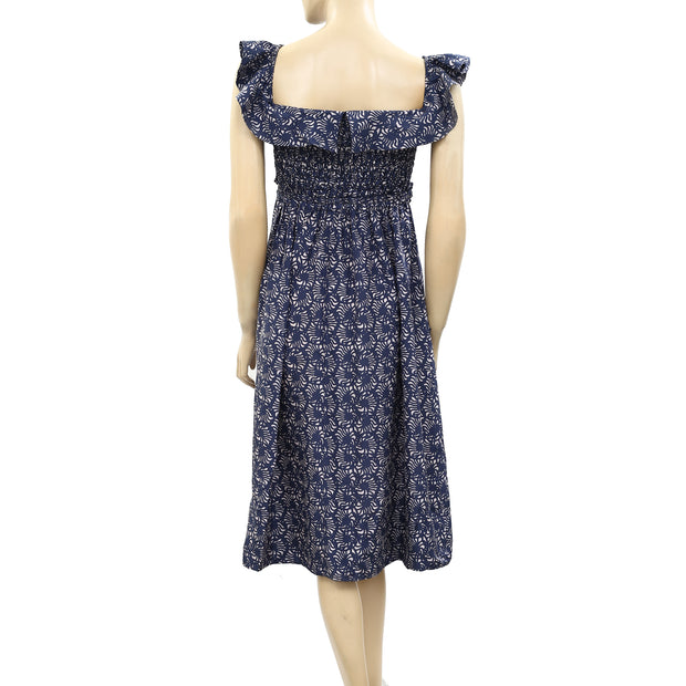 Apiece Apart Lamu Smocked Midi Dress S 4