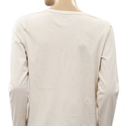 Chaps Sequin Embellished Blouse Top M