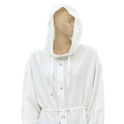 Free People Solid Cotton Hoodie Tunic Jacket Top M