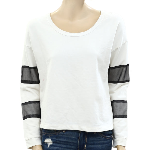 Free People Solid Blouse Top S