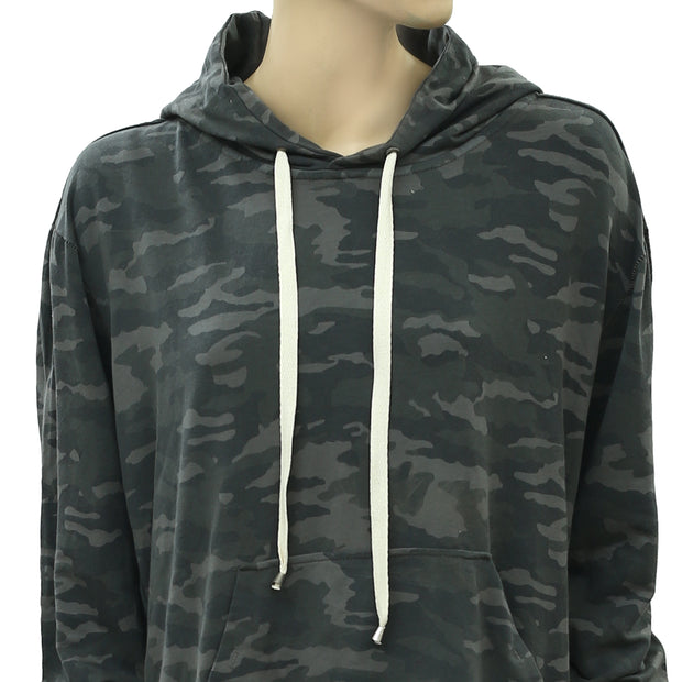 Urban Outfitters Military Printed Hoodie Top L