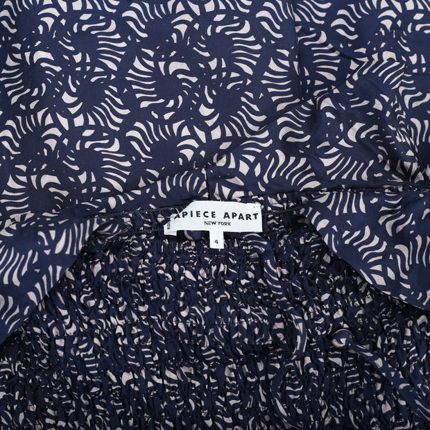 Apiece Apart Lamu Smocked Midi Dress S 4