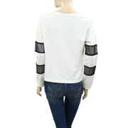 Free People Solid Blouse Top S