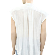Zadig & Voltaire Ivory Kimono Tunic Top