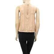 Free People 刺绣蕾丝背心衬衫上衣 S