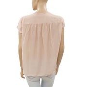 Des Petits Hauts Sirocco Palmier 桃色衬衫衬衫上衣 S