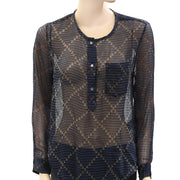 Isabel Marant Etoile Printed Tunic Shirt Top S-36