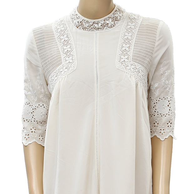 Ulla Johnson Eyelet Embroidered Mini Dress S