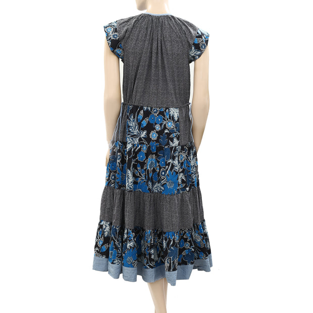 Ulla Johnson Floral Printed Midi Dress XS