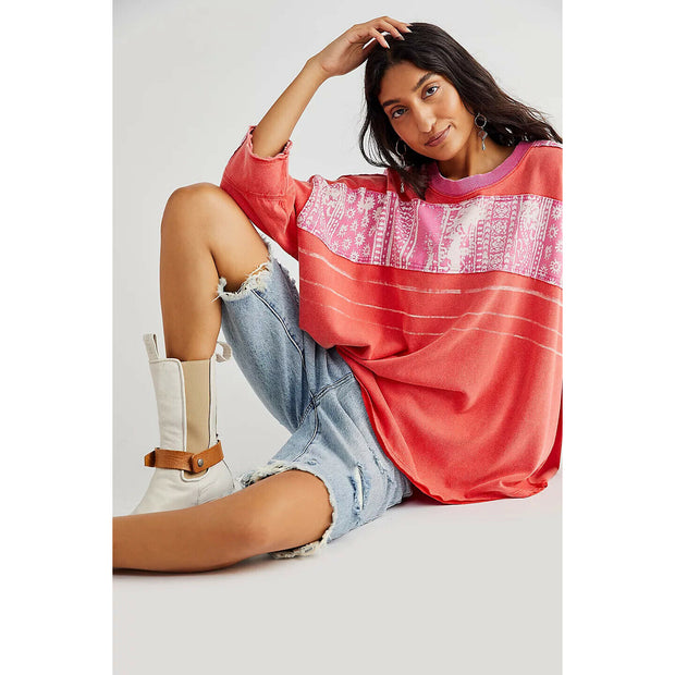 Free People We The Free Happiness In Bloom Tunic Tee Top