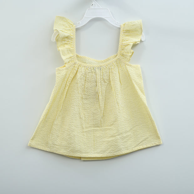 White Chocolate Kids Girls Striped Trapeze Top 3-4 Year