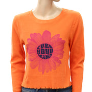 Urban Outfitters UO Shawni Free Your Mind Thermal Tee Cropped Top
