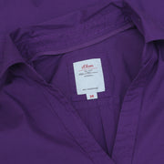 S.Oliver Women's Solid Buttondown Tunic Shirt Top XS 34