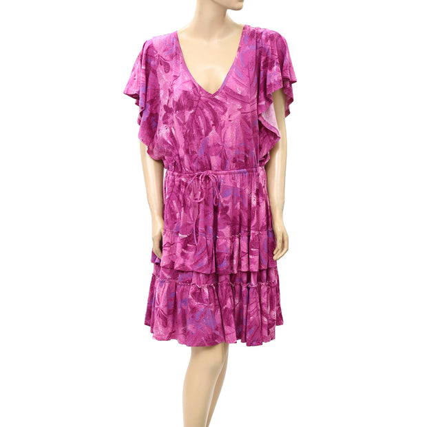 Daily Practice by Anthropologie Tiered Ruffle Mini Dress