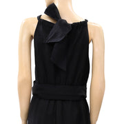 Sezane Nastasia Black Maxi Long Dress