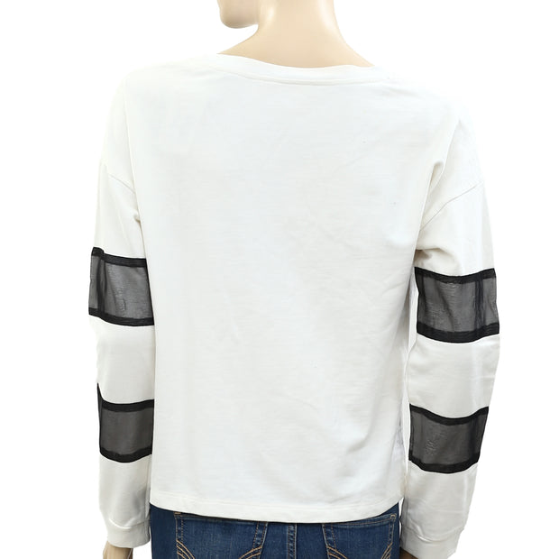 Free People Solid Blouse Top S