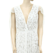 ASOS EDITION Embellished Cape Wedding Gown Maxi Dress S