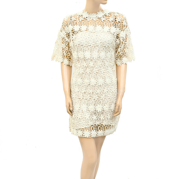 Ulla Johnson Floral Crochet Mini Dress S