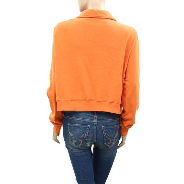 BDG Urban Outfitters Ellie Half-Zip Sweatshirt Top XS