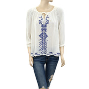 Ecote Urban Outfitters Embroidered Blouse Top XS