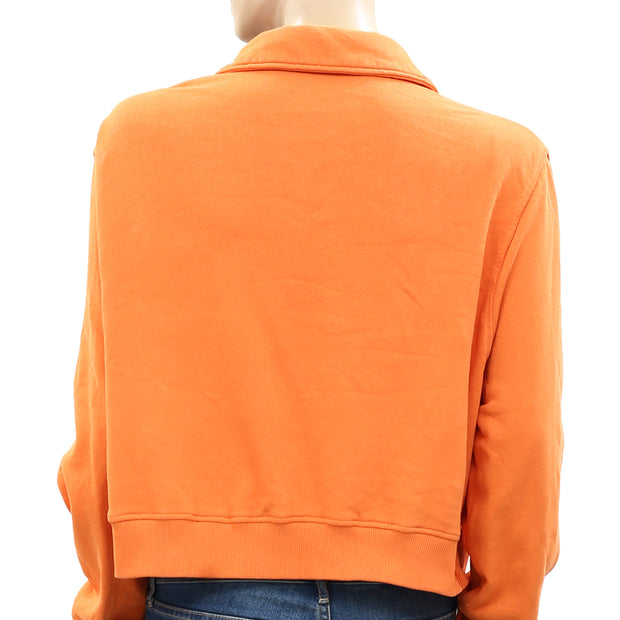 BDG Urban Outfitters Ellie Half-Zip Sweatshirt Top XS