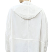 Free People Solid Cotton Hoodie Tunic Jacket Top M