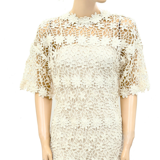 Ulla Johnson Floral Crochet Mini Dress S