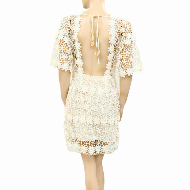 Ulla Johnson Floral Crochet Mini Dress S