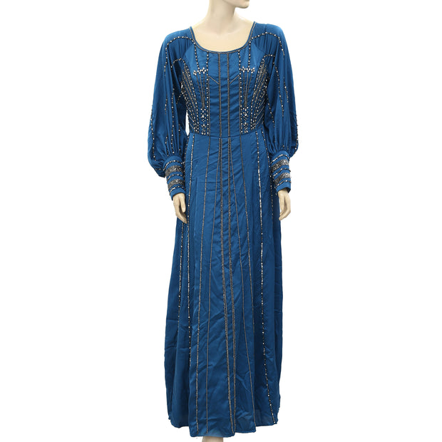 Asos Design Beaded Sequin Embellished Maxi Dress XS