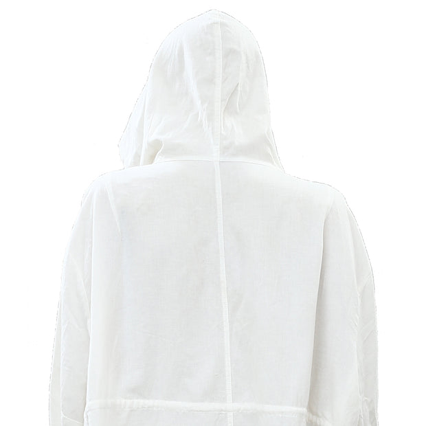 Free People Solid Cotton Hoodie Tunic Jacket Top M