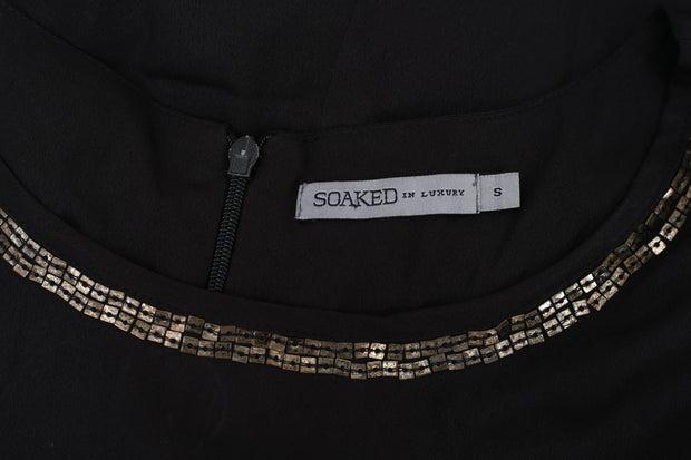 Soaked In Luxury Sequin Embellished Mini Dress S