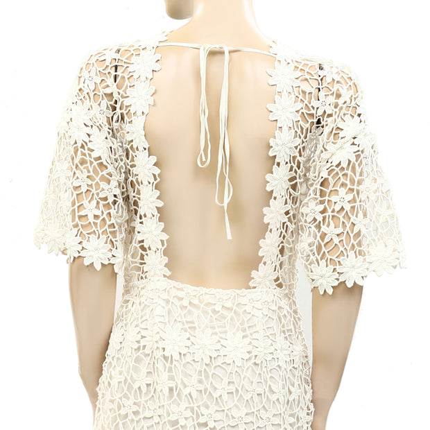 Ulla Johnson Floral Crochet Mini Dress S