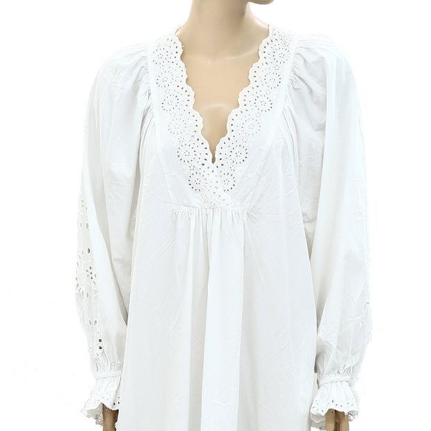 HappyxNature Kate Hudson Eyelet Embroidered Maxi Dress