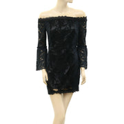 Free People Embroidered Shift Mini Dress XS