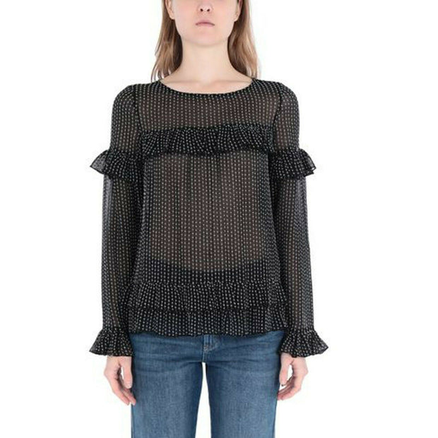 All Saints Spitalfields London Embroidered Blouse Top M