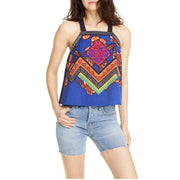 Free People Cool Cabana Printed Blouse Top